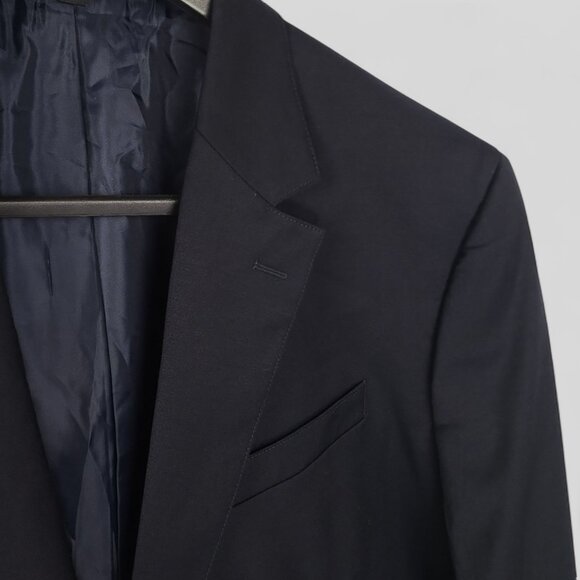 Bonobos Slim Fit 46R Navy Blue Wool 2 Button Blazer Jacket - Picture 4 of 12